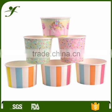 7oz single wall design ice cream cup disposable paper material
