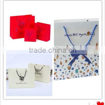 OEM high quality new design ribbon decorated gift bag accept custom