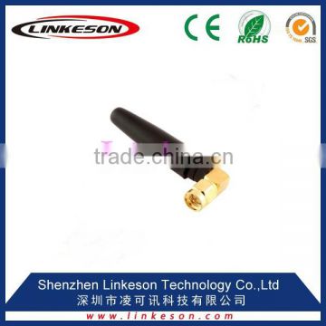 short rubber 315MHz antenna with SMA male right angle connector