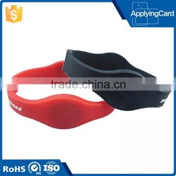 Hot selling product rfid silicone wristband with logo printing for swimming