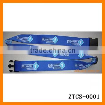 customizing polyester luggage bag belt with logo pattern word ZTCS-0001