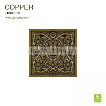 240*240mm solid brass material BT2424-02 decorative brass tiles