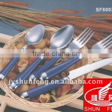 Attractive cutlery with plastic handle