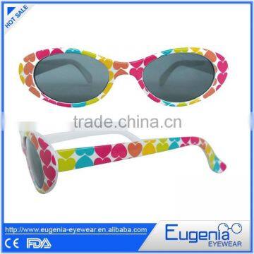 heart series fashion pattern kids funny sunglasses