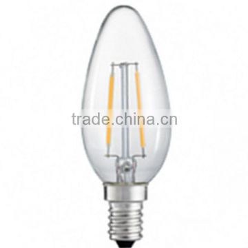 2W E14 LED filament bulb light C35 filament led candle bulb