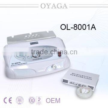 Portable dermabrasion beauty machine diamond tips microdermabrasion with CE OL-8001A