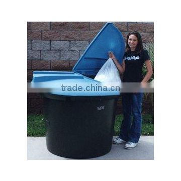 plastic waste bin, recycling container,with rotomould by LLDPE