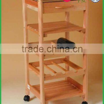 eco friendly rolling wood console,rolling wood console for wine