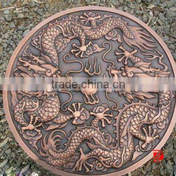 dragon bronze wall relief for decoration