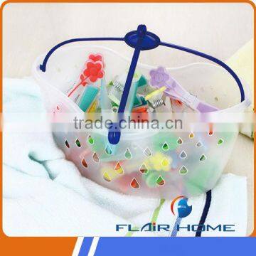 XYB9903 food grade plastic basket with clothes pegs/clips