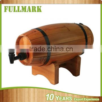 handmade China made pine wood rum barrel
