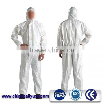 Factory disposable coverall working coverall with collar or hood