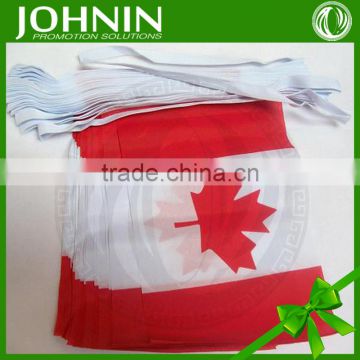 9pcs each Line square polyester Canada bunting flag