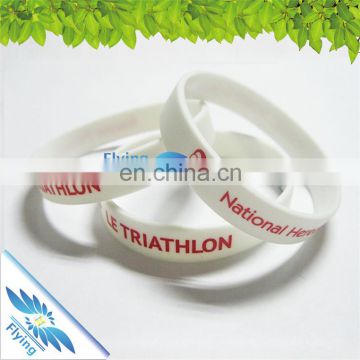 Colorful cheap silicone slap bracelets / sport bracelet silicone string