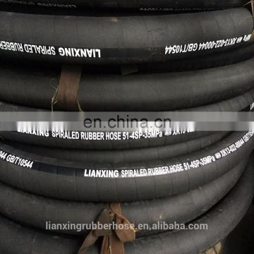 high pressure hydraulic hose/gasoline resistant rubber hose/industrial rubber hose pipe