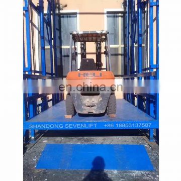 7LSJC Shandong SevenLift hydraulic freight furniture platfoam elevator