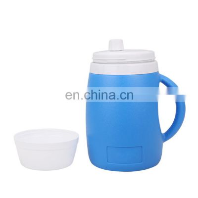 portable hiking camping outdoor modern stylish small wide mouth pu fancy portable cooler jug 2.5l