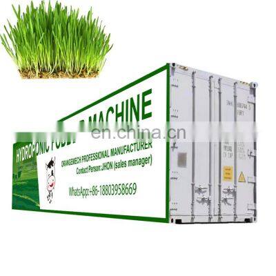 OrangeMech Energy Saving 1000kg Per Day Capacity Hydroponic Fodder System For Sale With Good Quality