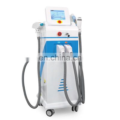 Double 360 magneto optical handles hair removal Beauty Machine 360 IPL RF+ND YAG Laser