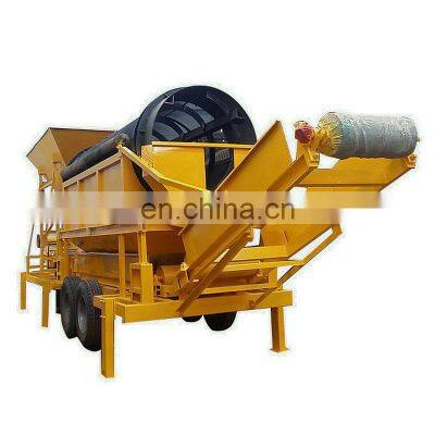 China mobile wood chips sifter screen and small compost organic fertilizer sieving machine