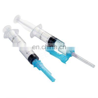 Greetmed High quality 1ml 10ml  5ml  plastic clip safety syringe