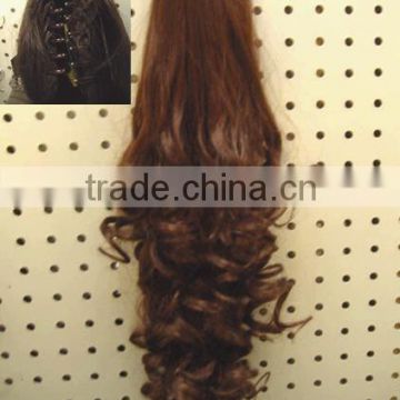 synthetic fiber best price ponytail wig long ponytail wig
