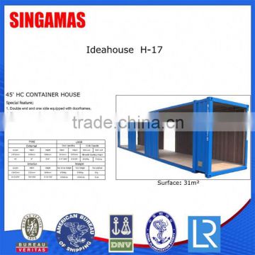 45ft Prefab Container House Refugee Camp