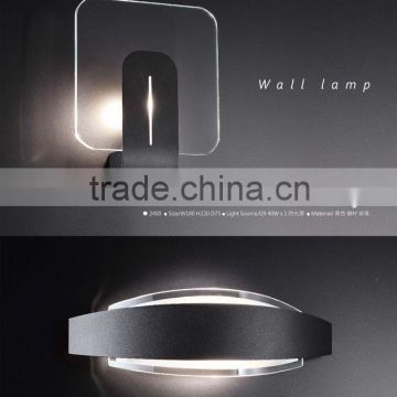 Modern style steel glass wall lamp for hotel                        
                                                Quality Choice