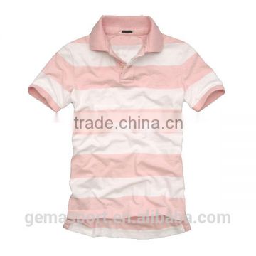 man's stripe garment wash polo shirt pmwt014