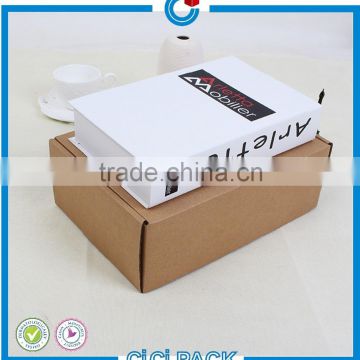 Foldable empty custom wholesale paper wrap corrugated shoe box