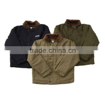 Navy Deck Jacket , TAN Color Military clothing military uniform