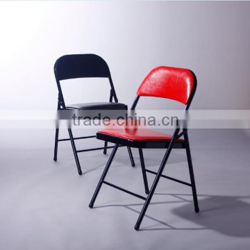 hot cheap PU leather folding armless office chair 1083A