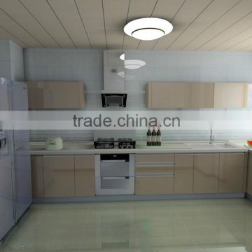 Kitchen cabinet with PVC/melamine /hpl door panel made in china