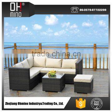 Plastic woven garden rattan furniture outdoor