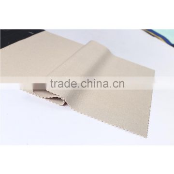 China supplier polyester spandex dyed interlock knitted clothing fabric
