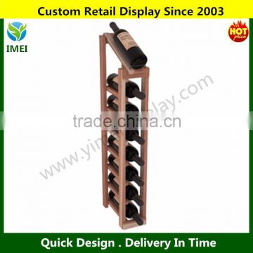 1 Column Display Wine Rack in Premium Redwood. YM1-935