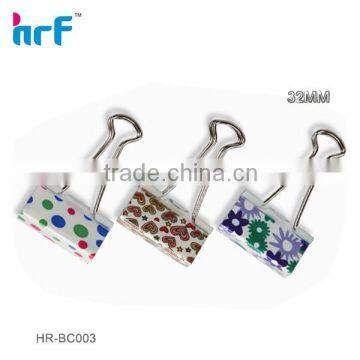 32mm Floral Print Binder Clip