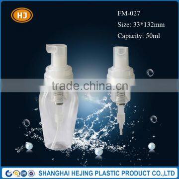 50ml hot sale special shape plastic foam pump bottle