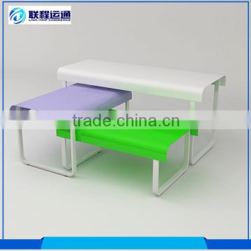 Different colors power coating sets table top display
