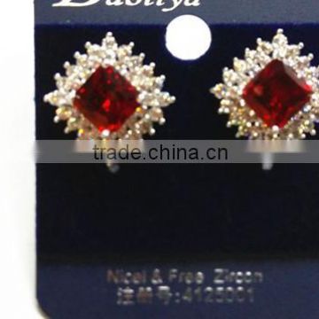 NEW design wholesale Cubic zirconia bridal stud earrings