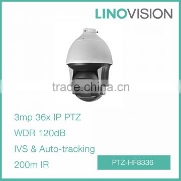 3MP 36x High Frame Rate 200m IR Auto-tracking Smart PTZ Camera
