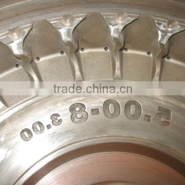 5.00-8/3.00 Mold Making Rubber Solid Tyre