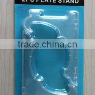 plastic display plate stand display plate holder/plate easel