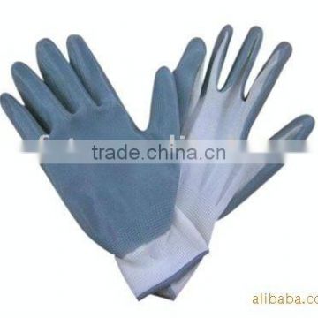 Turkey Grey Smooth Nitrile Palm Coating Industry Gloves