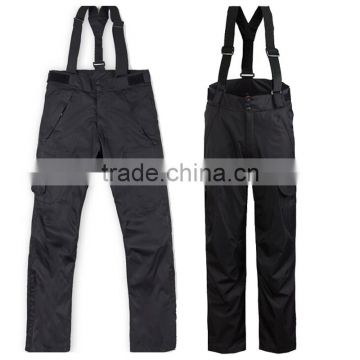 High quality custom winter active mens outdoor black technical snow pant