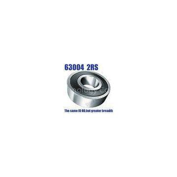 63004 Chrome steeel Deep Groove Ball Bearings for Motor / car / auto