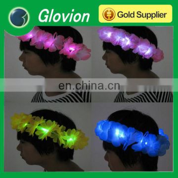 LED flower head band glovion light up head band glow in the dark head band