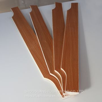Melamine paper bed slat poplar core LVL bed slat E0 glue made in China for sale