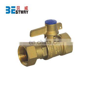 Lockable Brass Ball Valve Water Meter Valve With Brass Handle