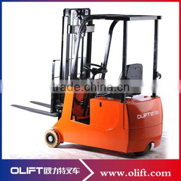 Hot sale mini three wheels electric forklift truck with CE certificate
